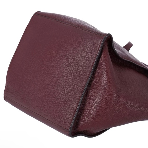 Celine Big Bag Small Tote Convertible Shoulder Bag Smooth Leather Bordeaux - Picture 11 of 13
